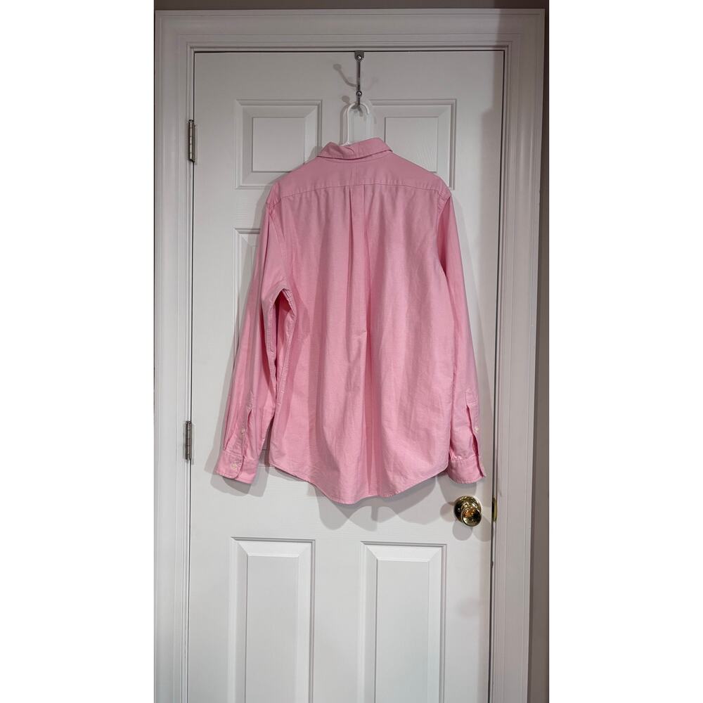 Polo Ralph Lauren Men's Sz LG Classic Button Down Polo Pink with Pony - Picture 14 of 14